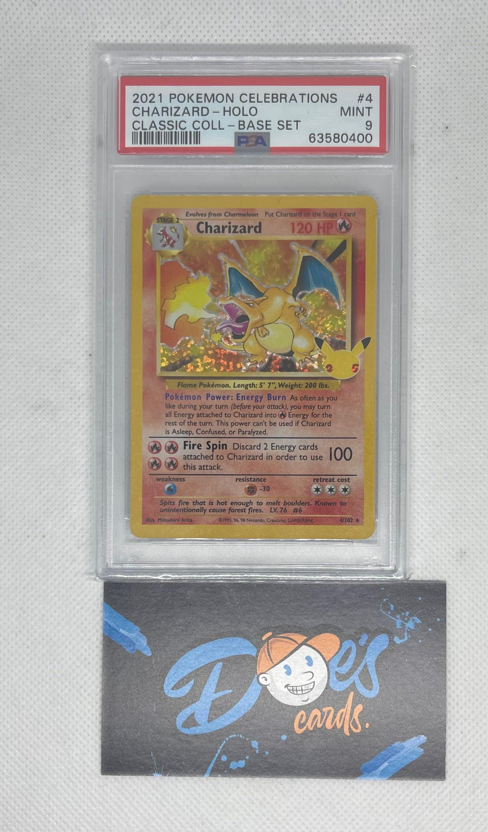 Psa 9 Pokémon celebrations - Charizard - Doe's Cards
