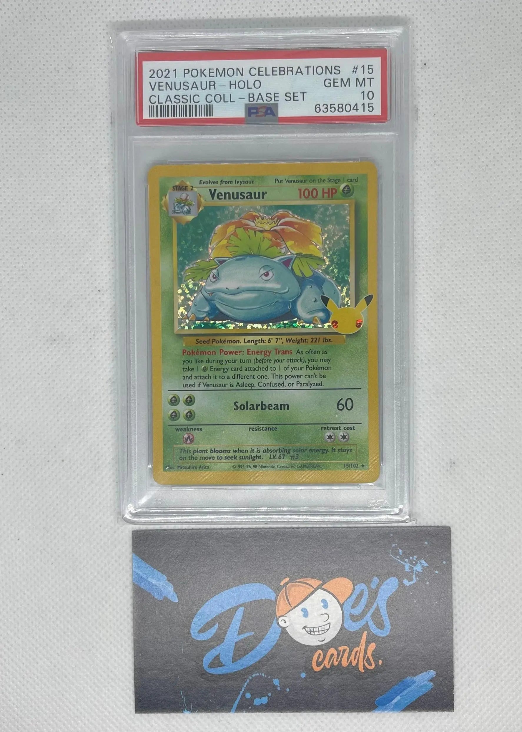 Psa 10 Pokémon celebrations - Venusaur - Doe's Cards