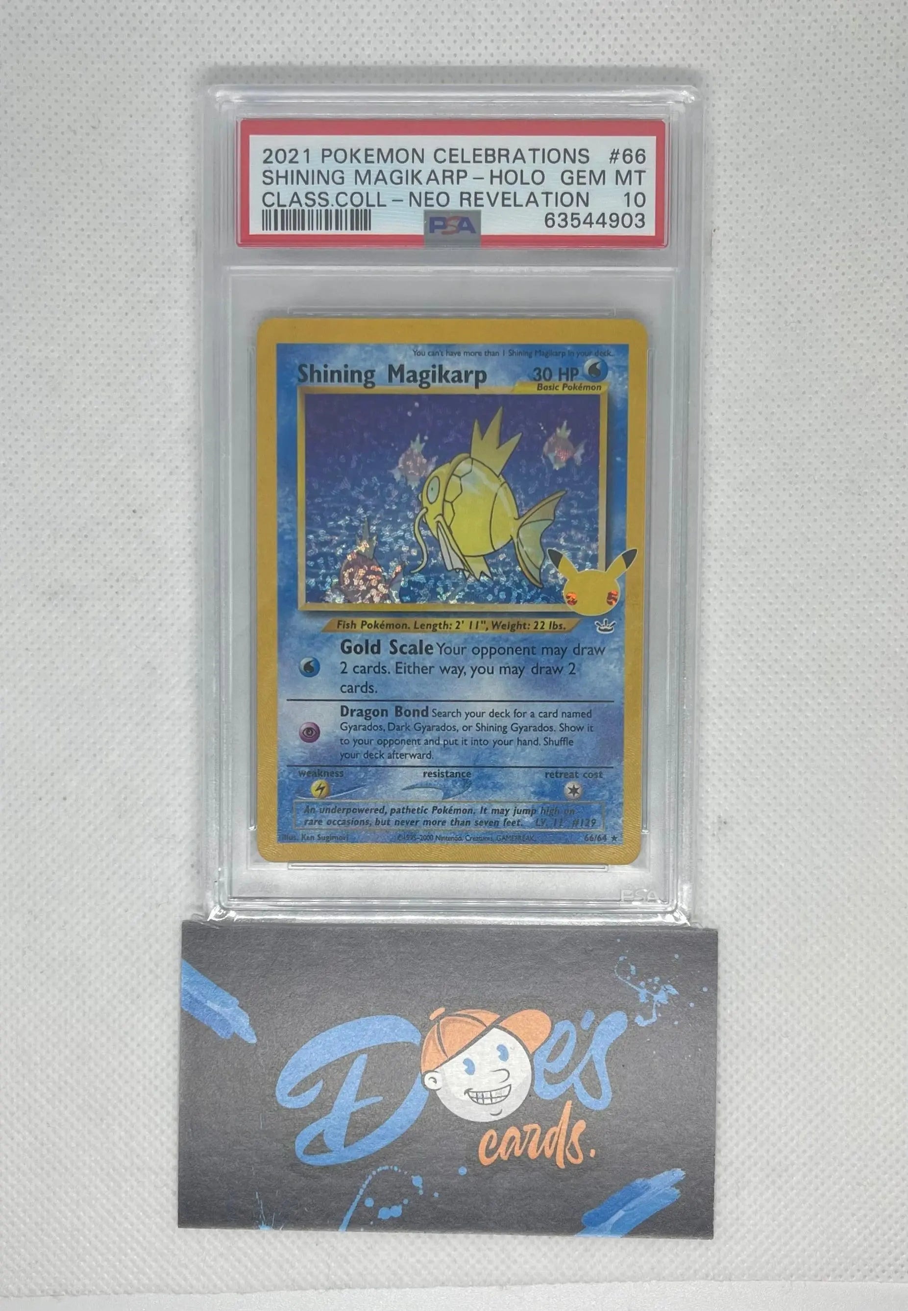 Psa 10 Pokémon celebrations - Shining Magikarp - Doe's Cards