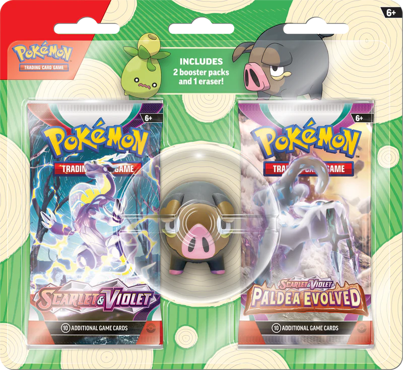 2023 Pokemon Back to School Eraser Blister (Smoliv/Lechonk) - Doe's Cards
