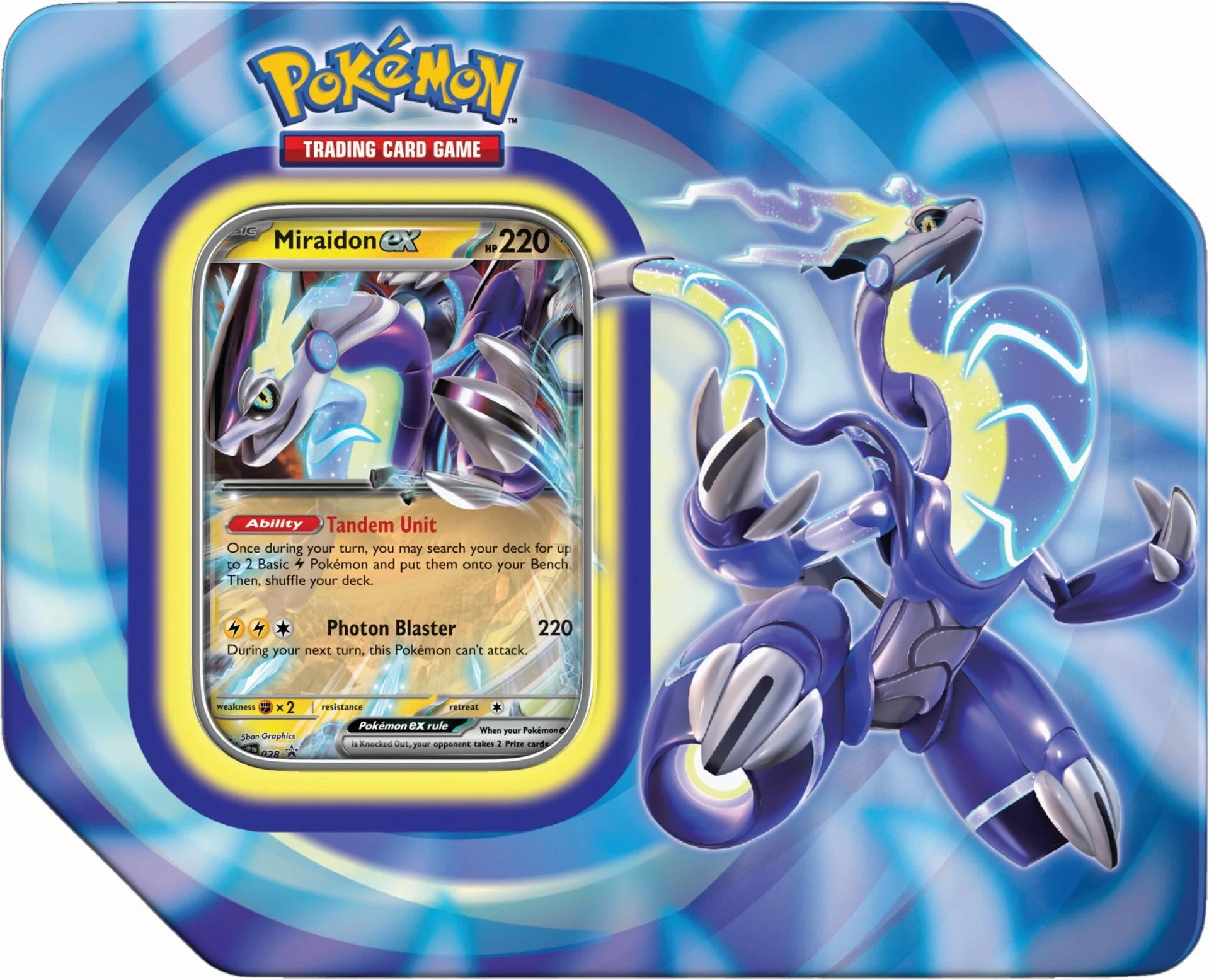 Pokemon TCG: Paldea Legends Tin - Miraidon ex