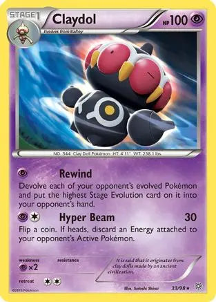 Claydol (33/98) [XY: Ancient Origins] Pokémon
