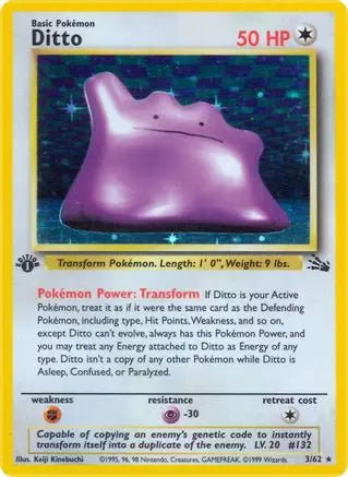 Ditto (3/62) [Fossil Unlimited] Pokémon