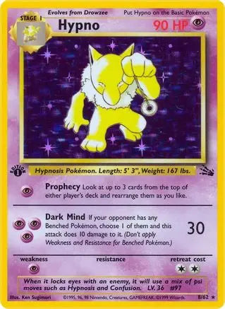 Hypno (8/62) [Fossil Unlimited] Pokémon