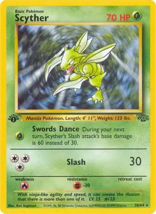 Scyther (26/64) [Jungle 1st Edition] Pokémon