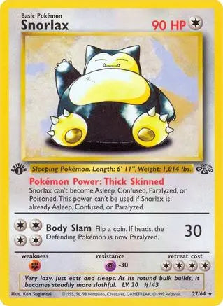 Snorlax (27/64) [Jungle 1st Edition] Pokémon