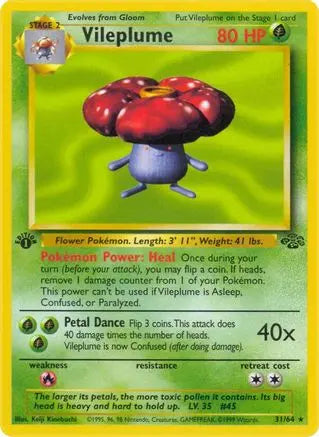 Vileplume (31/64) [Jungle 1st Edition] Pokémon
