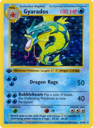 Gyarados (6/102) [Base Set 1st Edition]