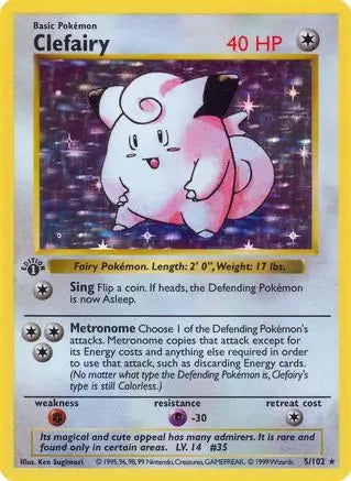 Clefairy (5/102) [Base Set Shadowless Unlimited] Pokémon