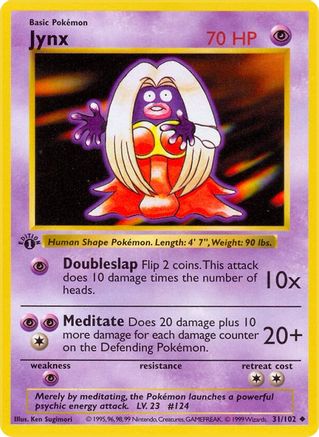 Jynx (31/102) [Base Set 1st Edition]