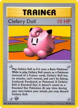 Clefairy Doll (70/102) [Base Set 1st Edition] Pokémon