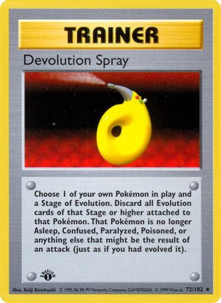 Devolution Spray (72/102) [Base Set 1st Edition]
