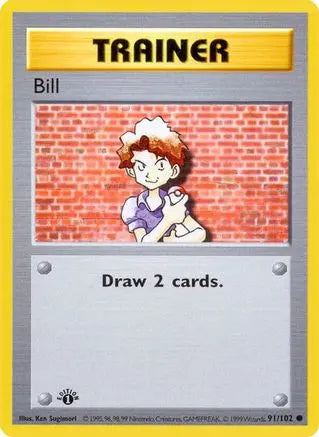 Bill (91/102) [Base Set 1st Edition] Pokémon