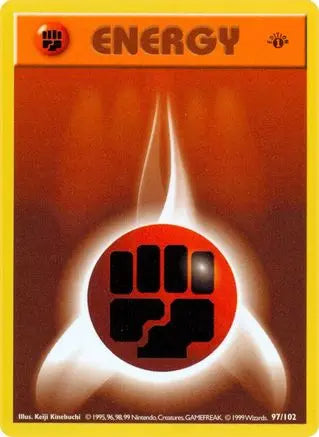 Fighting Energy (97/102) [Base Set 1st Edition] Pokémon