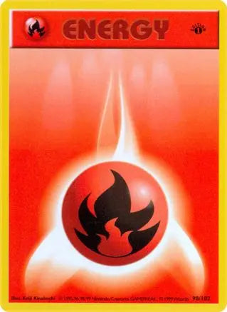 Fire Energy (98/102) [Base Set 1st Edition] Pokémon