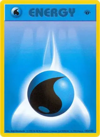 Water Energy (102/102) [Base Set 1st Edition] Pokémon