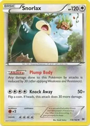 Snorlax (118/162) [XY: BREAKthrough] Pokémon