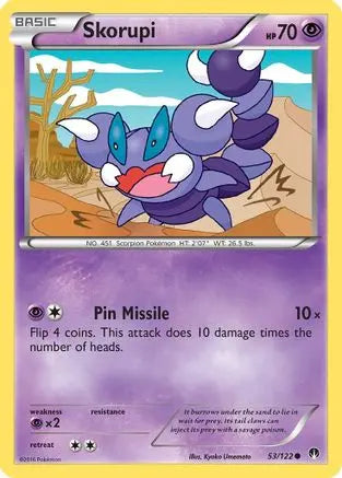Skorupi (53/122) [XY: BREAKpoint] Pokémon