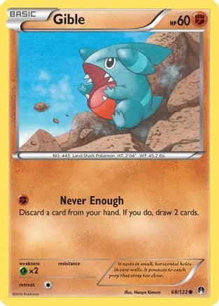 Gible (68/122) [XY: BREAKpoint] Pokémon
