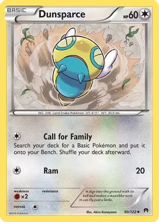 Dunsparce (90/122) [XY: BREAKpoint] Pokémon