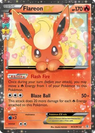 Flareon EX (RC6/RC32) [Generations: Radiant Collection] Pokémon