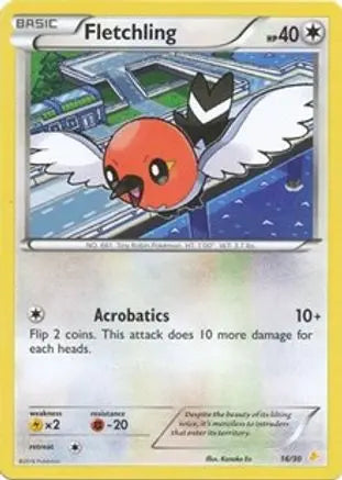 Fletchling (16/30) [XY: Trainer Kit - Pikachu Libre & Suicune] Pokémon