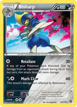 Bisharp (64/114) [XY: Steam Siege] Pokémon