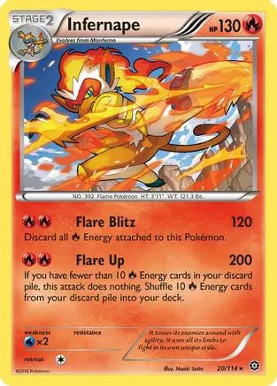 Infernape (20/114) [XY: Steam Siege] Pokémon