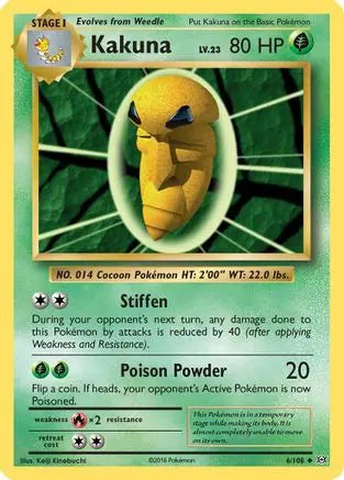 Kakuna (6/108) [XY: Evolutions] Pokémon