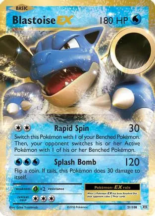 Blastoise EX (21/108) [XY: Evolutions] Pokémon