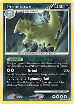 Tyranitar (30/100) (Theme Deck Exclusive) [Diamond & Pearl: Stormfront] Pokémon