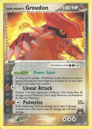 Team Magma's Groudon (9/95) (Theme Deck Exclusive) [EX: Team Magma vs Team Aqua] Pokémon