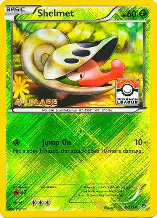 Shelmet (8/111) (League Promo 4th Place) [XY: Furious Fists] Pokémon