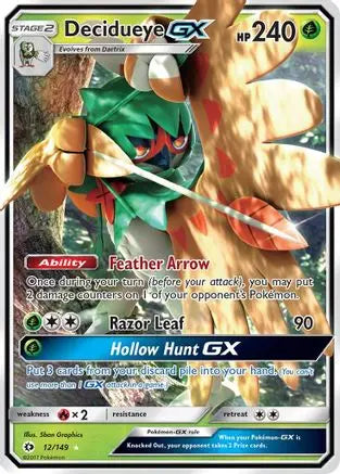Decidueye GX (12/149) [Sun & Moon: Base Set] Pokémon