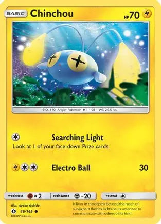 Chinchou (49/149) [Sun & Moon: Base Set] Pokémon