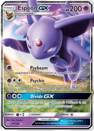Espeon GX (61/149) [Sun & Moon: Base Set] Pokémon