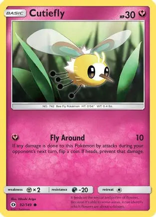 Cutiefly (92/149) [Sun & Moon: Base Set] Pokémon