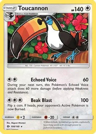 Toucannon (108/149) [Sun & Moon: Base Set] Pokémon