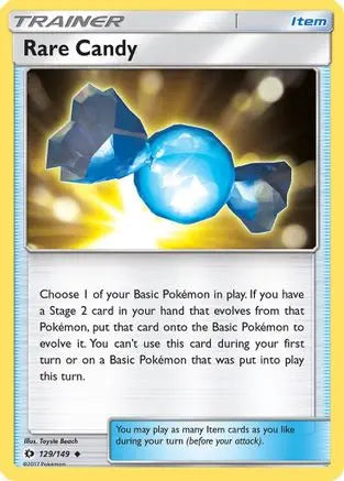 Rare Candy (129/149) [Sun & Moon: Base Set] Pokémon