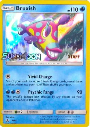 Bruxish (SM11) (Staff Prerelease Promo) [Sun & Moon: Black Star Promos] Pokémon