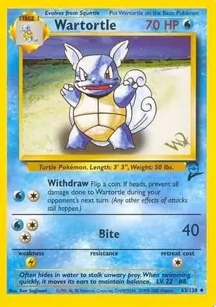 Wartortle (63/130) (W Stamped Promo) [Base Set 2] Pokémon