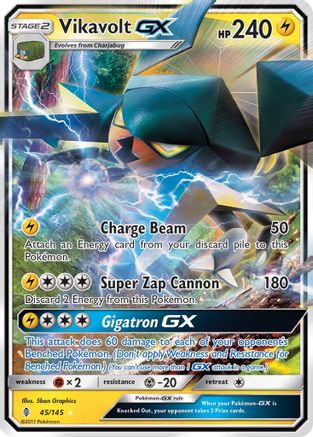 Vikavolt GX (45/145) [Sun & Moon: Guardians Rising] Pokémon
