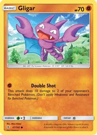 Gligar (67/145) [Sun & Moon: Guardians Rising] Pokémon
