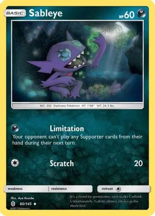 Sableye (80/145) [Sun & Moon: Guardians Rising] Pokémon