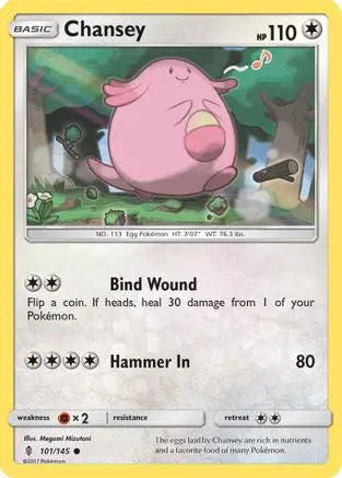 Chansey (101/145) [Sun & Moon: Guardians Rising] Pokémon