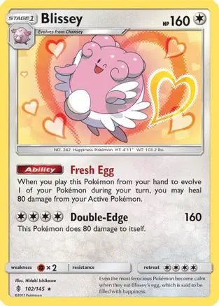 Blissey (102/145) [Sun & Moon: Guardians Rising] Pokémon