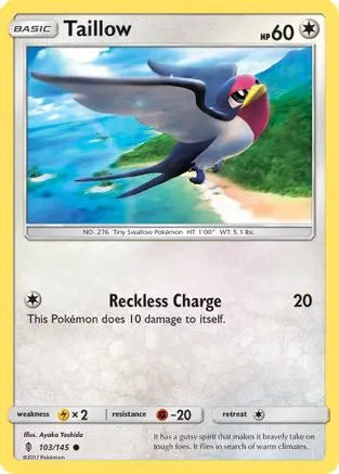 Taillow (103/145) [Sun & Moon: Guardians Rising] Pokémon
