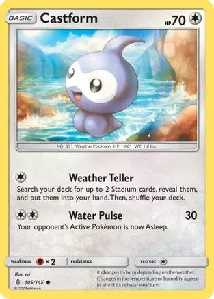 Castform (105/145) [Sun & Moon: Guardians Rising] Pokémon