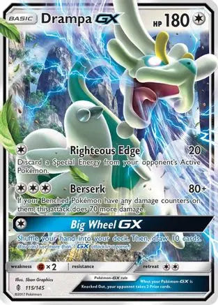 Drampa GX (115/145) [Sun & Moon: Guardians Rising] Pokémon
