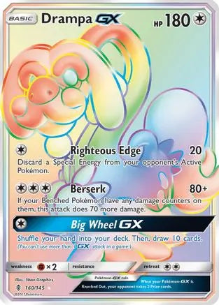 Drampa GX (160/145) [Sun & Moon: Guardians Rising] Pokémon
